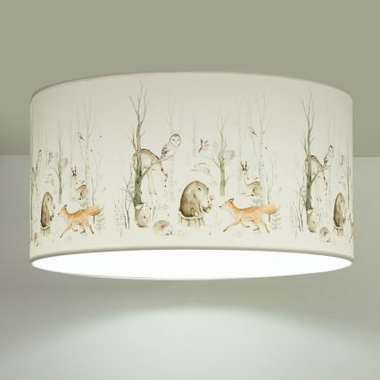 Children's ceiling light KIDS ROOM 1xE27/60W/230V Ø 40 cm - animal-themed