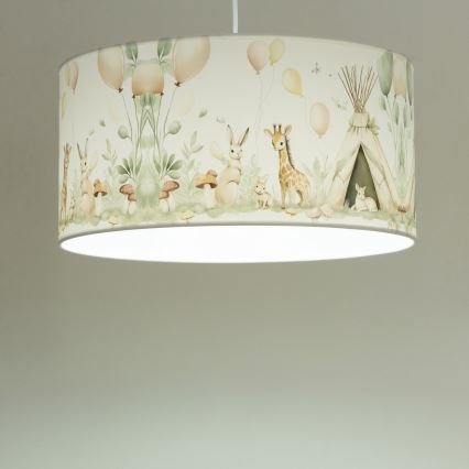 Children's ceiling light KIDS ROOM 1xE27/60W/230V Ø 40 cm - animal-themed