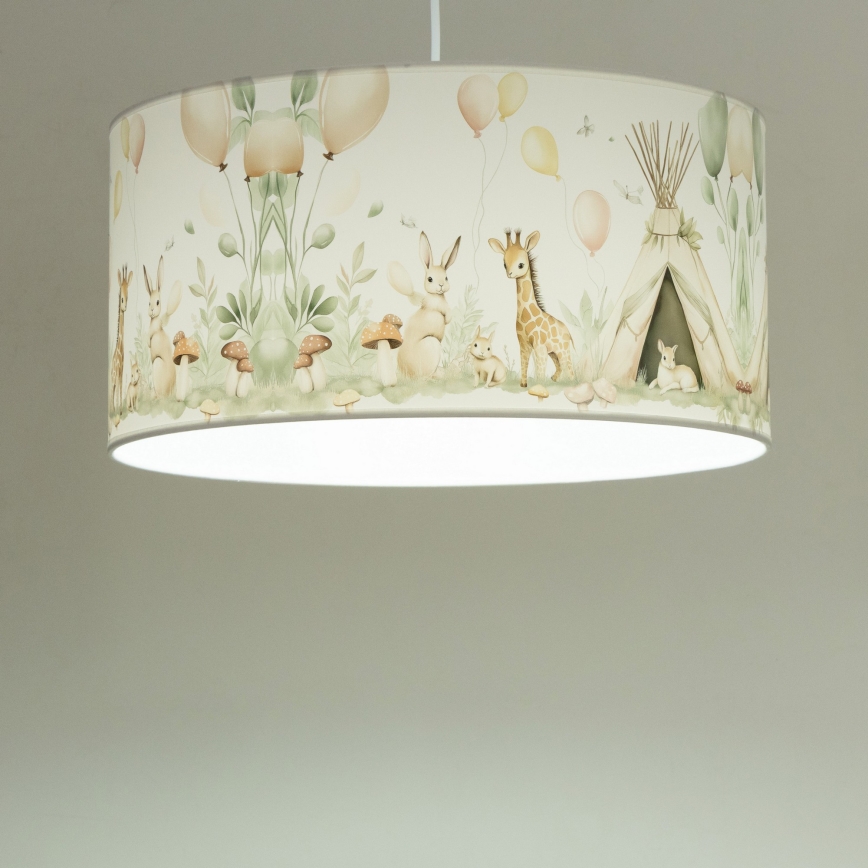 Children's ceiling light KIDS ROOM 1xE27/60W/230V Ø 40 cm - animal-themed