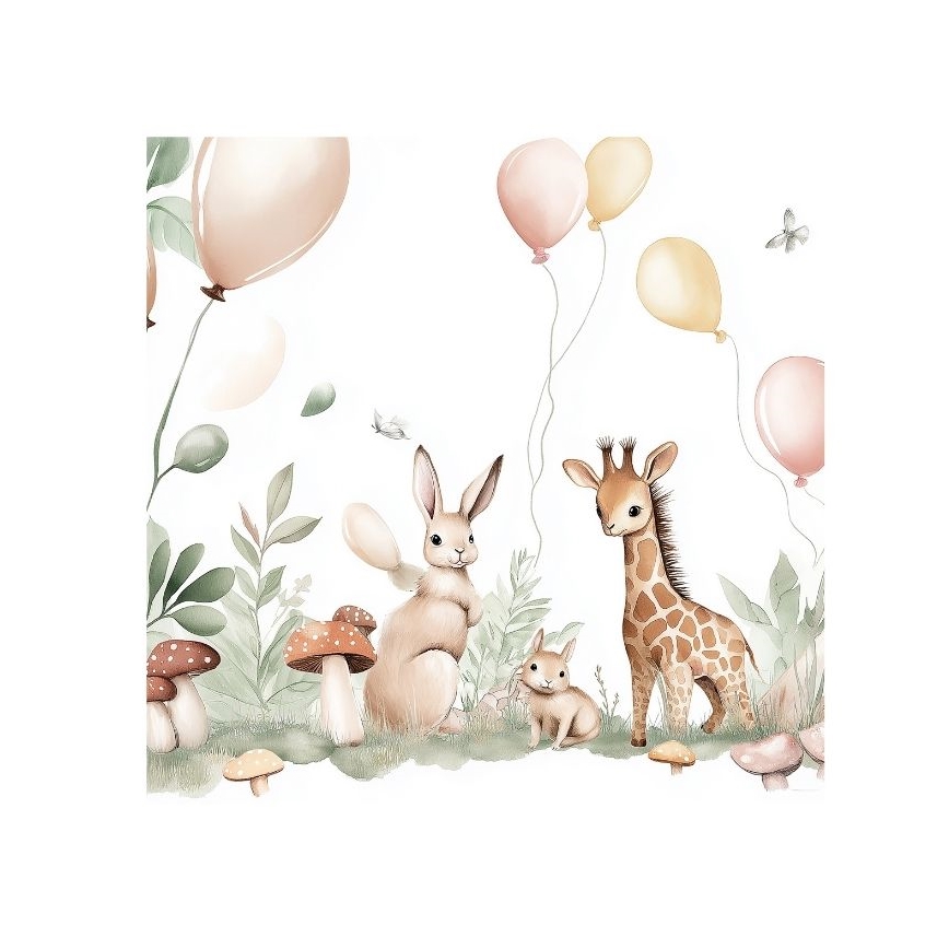 Children's ceiling light KIDS ROOM 1xE27/60W/230V Ø 40 cm - animal-themed