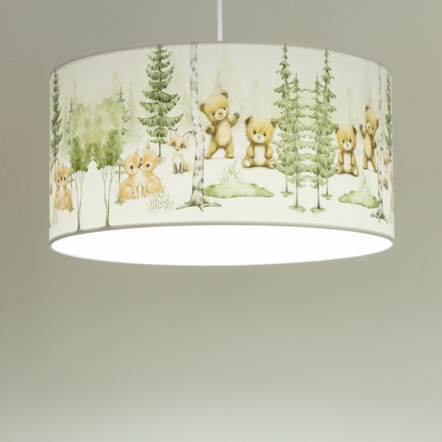 Children's ceiling light KIDS ROOM 1xE27/60W/230V Ø 40 cm, animal-themed
