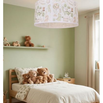 Children's ceiling light KIDS ROOM 1xE27/60W/230V Ø 40 cm dinosaur-themed