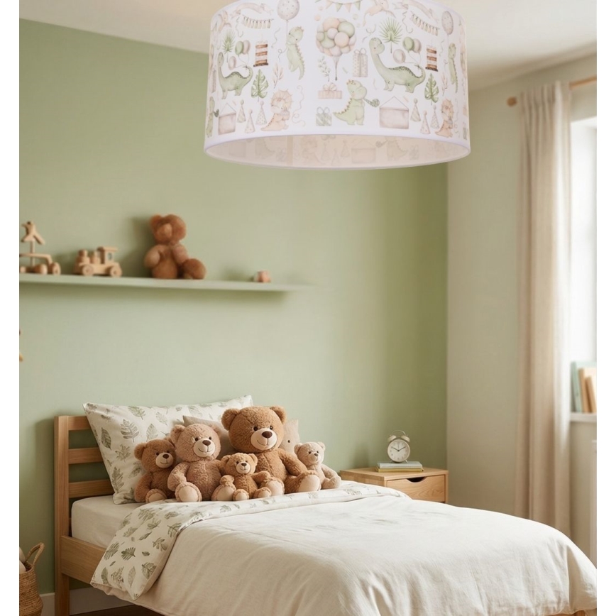 Children's ceiling light KIDS ROOM 1xE27/60W/230V Ø 40 cm dinosaur-themed