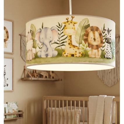 Children's ceiling light KIDS ROOM 1xE27/60W/230V Ø 40 cm Jungle