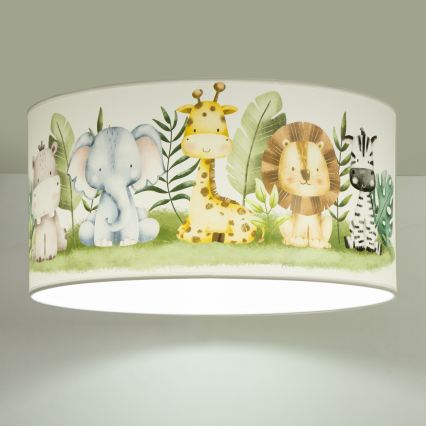 Children's ceiling light KIDS ROOM 1xE27/60W/230V Ø 40 cm Jungle