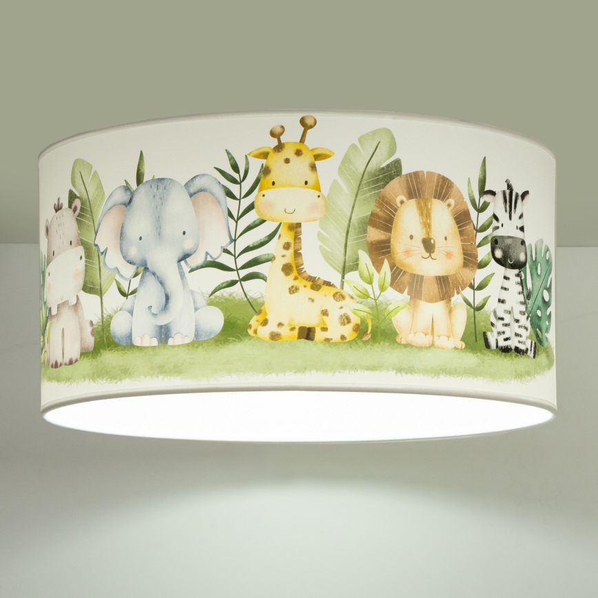 Children's ceiling light KIDS ROOM 1xE27/60W/230V Ø 40 cm Jungle