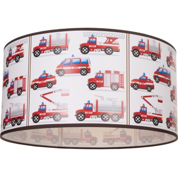 Children's ceiling light KIDS ROOM 1xE27/60W/230V, Ø 40 cm — firefighter-themed