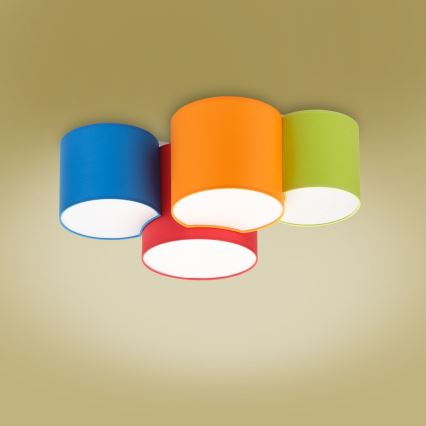 Children's ceiling light MONA KIDS 4xE27/15W/230V