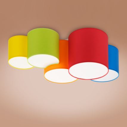 Children's ceiling light MONA KIDS 5xE27/15W/230V