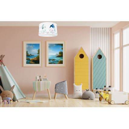 Children's ceiling light OCEAN 1xE27/60W/230V
