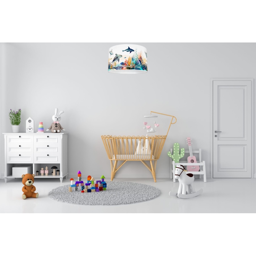 Children's ceiling light OCEAN 1xE27/60W/230V