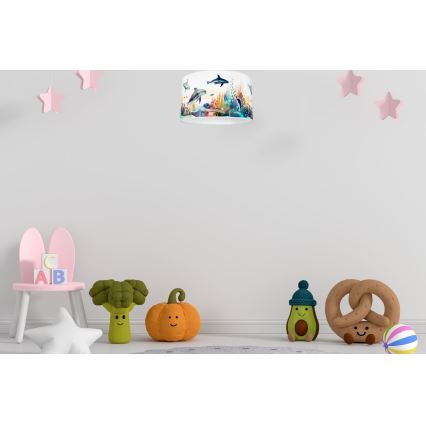 Children's ceiling light OCEAN 1xE27/60W/230V