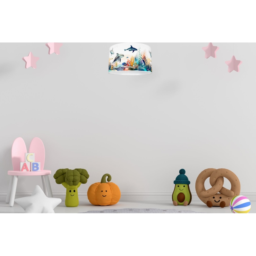Children's ceiling light OCEAN 1xE27/60W/230V