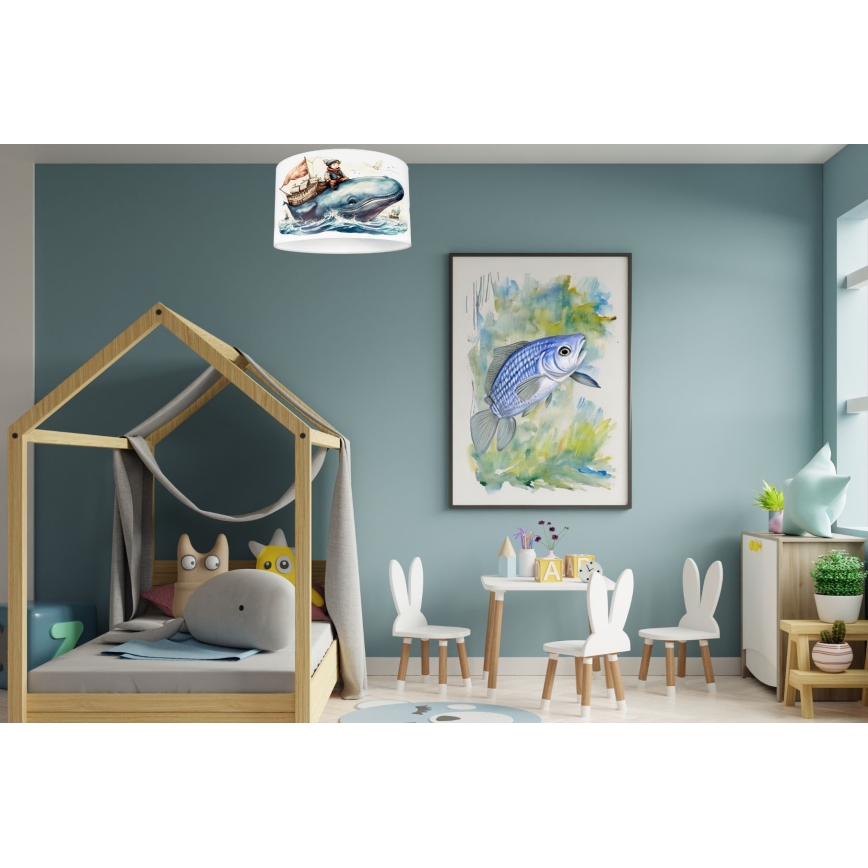 Children's ceiling light OCEAN 1xE27/60W/230V