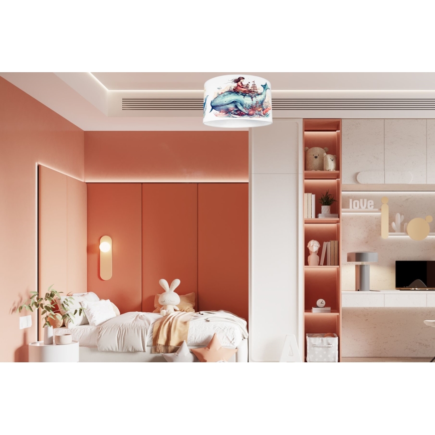 Children's ceiling light OCEAN 1xE27/60W/230V