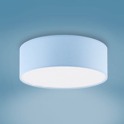 Children's ceiling light RONDO KIDS 4xE27/15W/230V blue