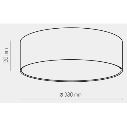 Children's ceiling light RONDO KIDS 4xE27/15W/230V blue