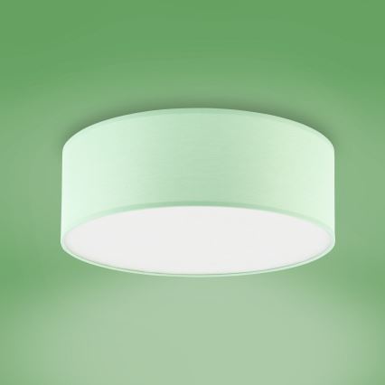 Children's ceiling light RONDO KIDS 4xE27/15W/230V green