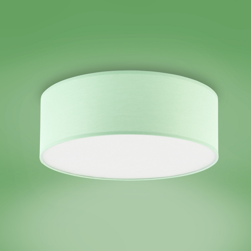 Children's ceiling light RONDO KIDS 4xE27/15W/230V green