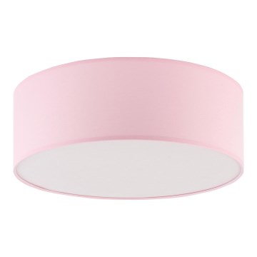 Children's ceiling light RONDO KIDS 4xE27/15W/230V pink