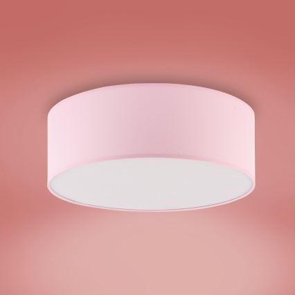Children's ceiling light RONDO KIDS 4xE27/15W/230V pink