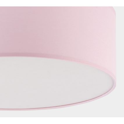 Children's ceiling light RONDO KIDS 4xE27/15W/230V pink