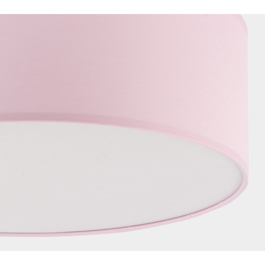 Children's ceiling light RONDO KIDS 4xE27/15W/230V pink