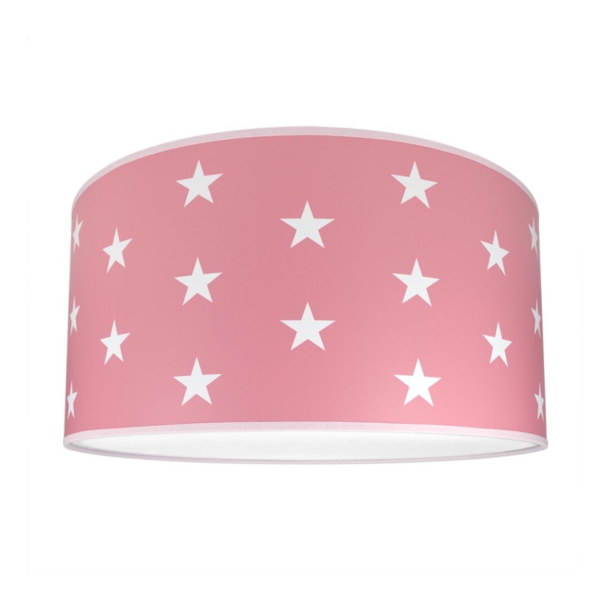 Children's ceiling light STARS PINK 2xE27/60W/230V pink