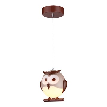 Children's chandelier 1xE14/10W/230V owl