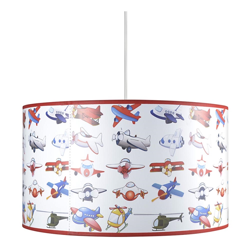 Children's chandelier AIRPLANES 1xE27/60W/230V