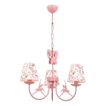 Children's chandelier BALLENNA 3xE14/40W/230V pink