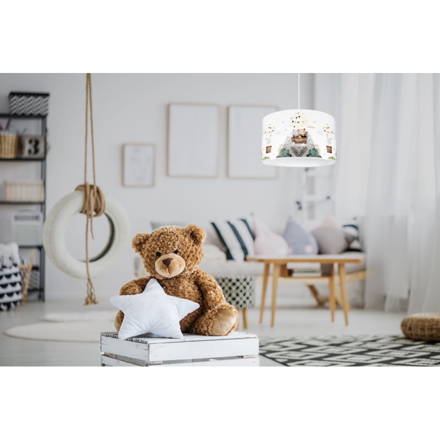 Children's chandelier BEARS 1xE27/60W/230V
