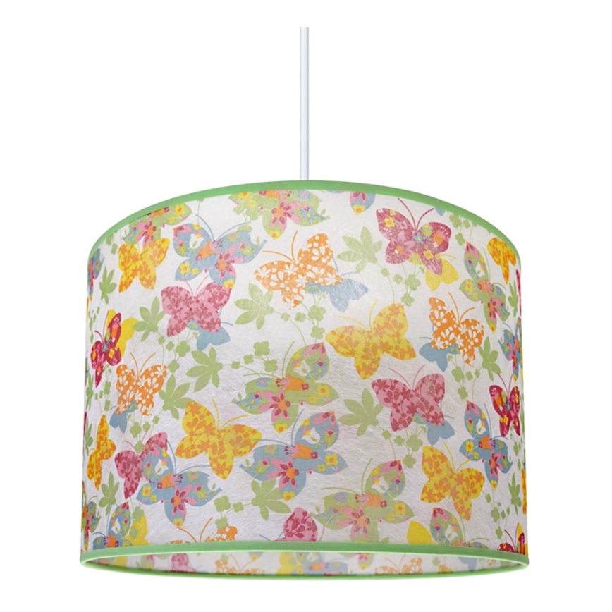 Children's chandelier BUTTERFLY 1xE27/60W/230V