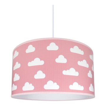 Children's Chandelier CLOUDS PINK 1×E27/60W/230V
