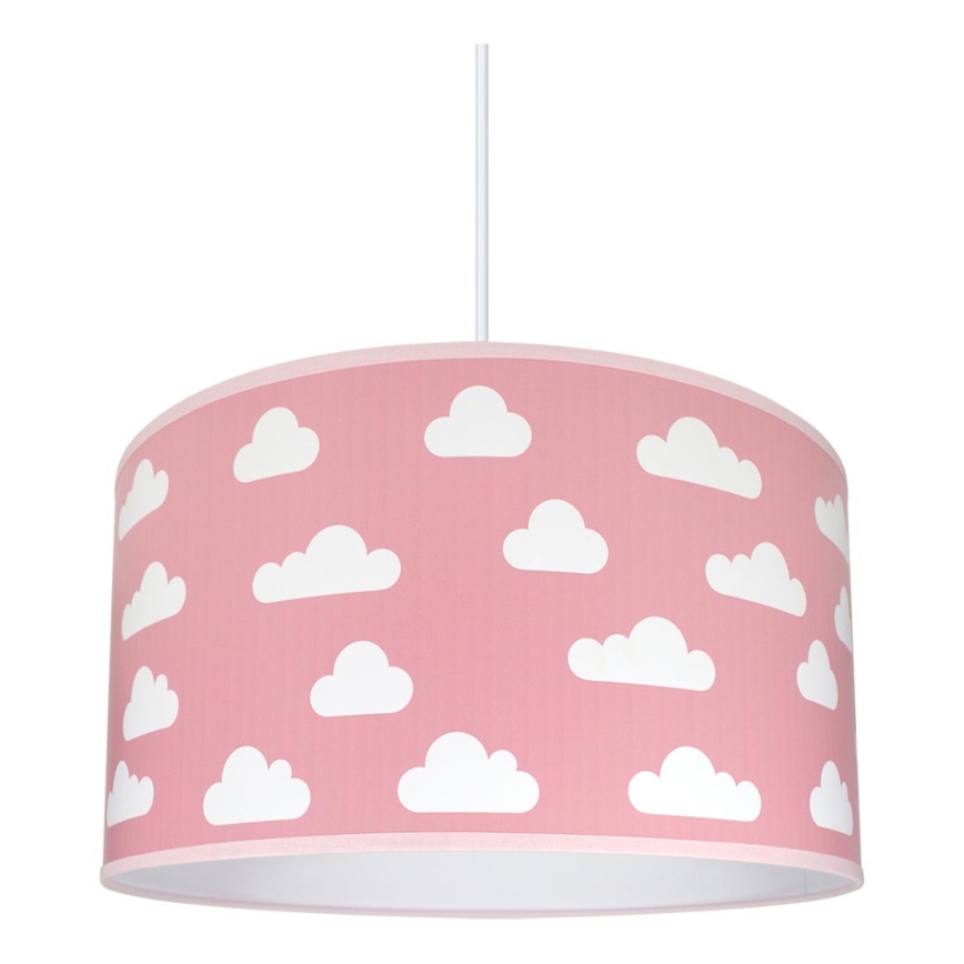 Children's Chandelier CLOUDS PINK 1×E27/60W/230V
