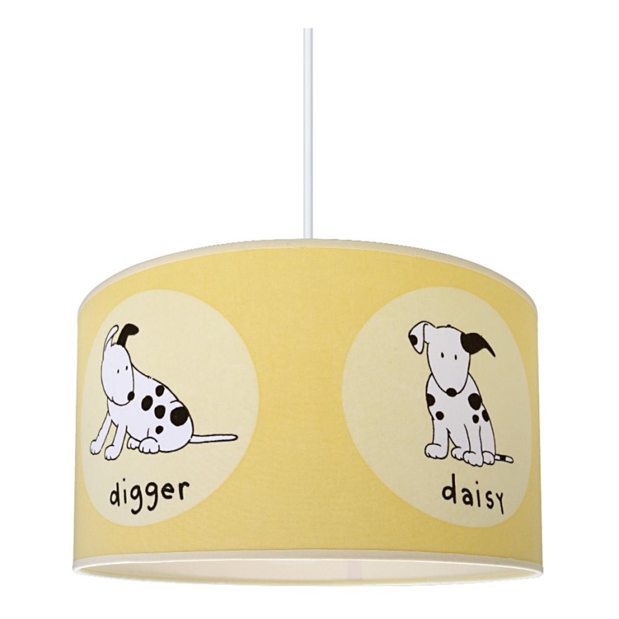 Children's chandelier DOGS 1xE27/60W/230V