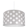 Children's Chandelier DOTS GREY 1×E27/60W/230V