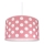Children's Chandelier DOTS PINK 1×E27/60W/230V