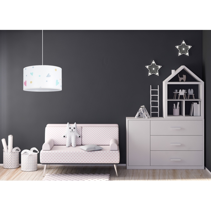 Children's chandelier DRUKI 1xE27/60W/230V