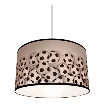 Children's chandelier FOOTBALLS 1xE27/60W/230V