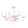 Children's chandelier LAURA 5xE14/60W/230V light pink