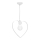 Children's chandelier LOVE 1xE27/60W/230V white