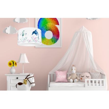 Children's chandelier OCEAN 1xE27/60W/230V
