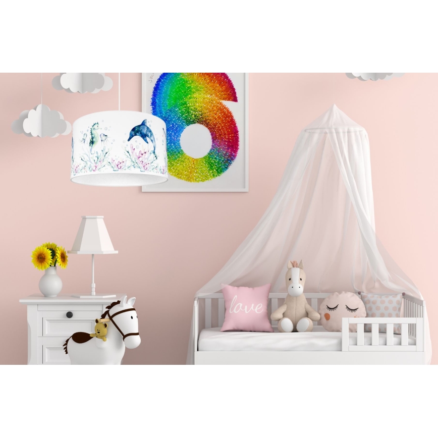 Children's chandelier OCEAN 1xE27/60W/230V