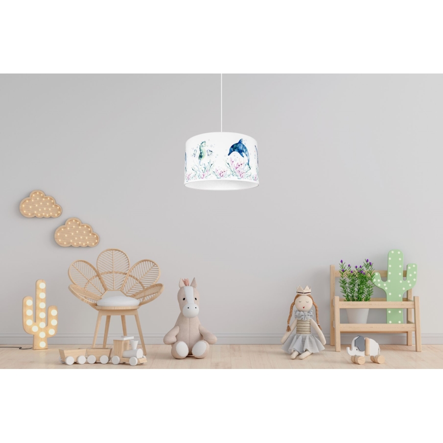 Children's chandelier OCEAN 1xE27/60W/230V