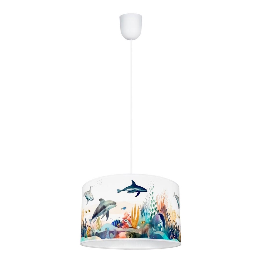 Children's chandelier OCEAN 1xE27/60W/230V