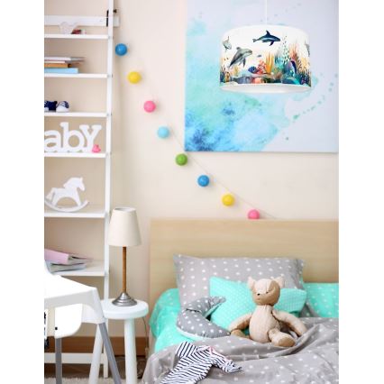 Children's chandelier OCEAN 1xE27/60W/230V