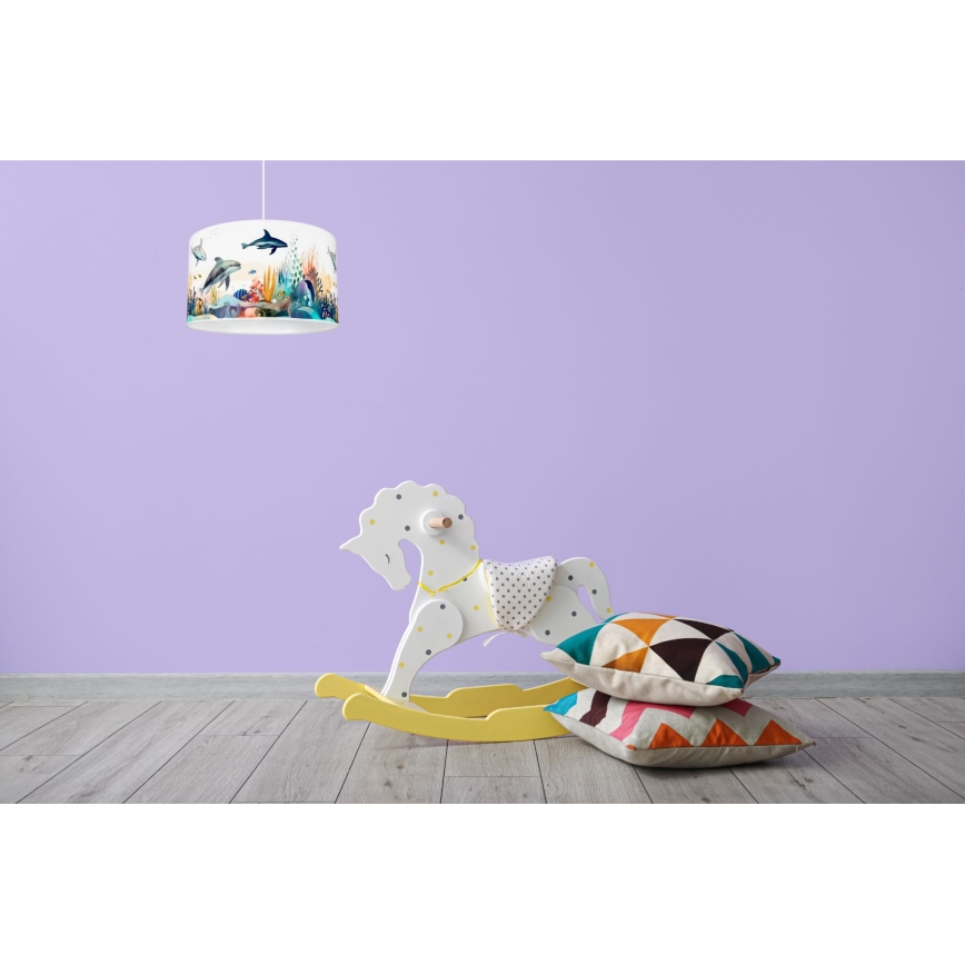 Children's chandelier OCEAN 1xE27/60W/230V
