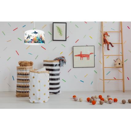 Children's chandelier OCEAN 1xE27/60W/230V