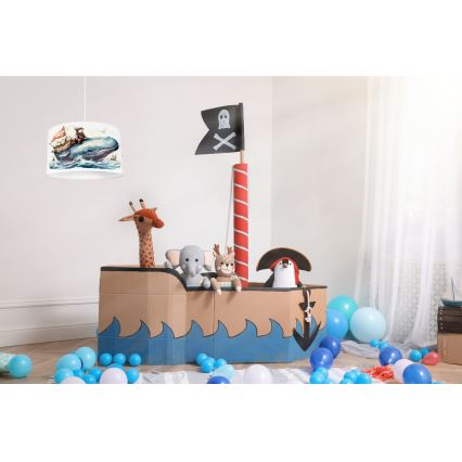 Children's chandelier OCEAN 1xE27/60W/230V